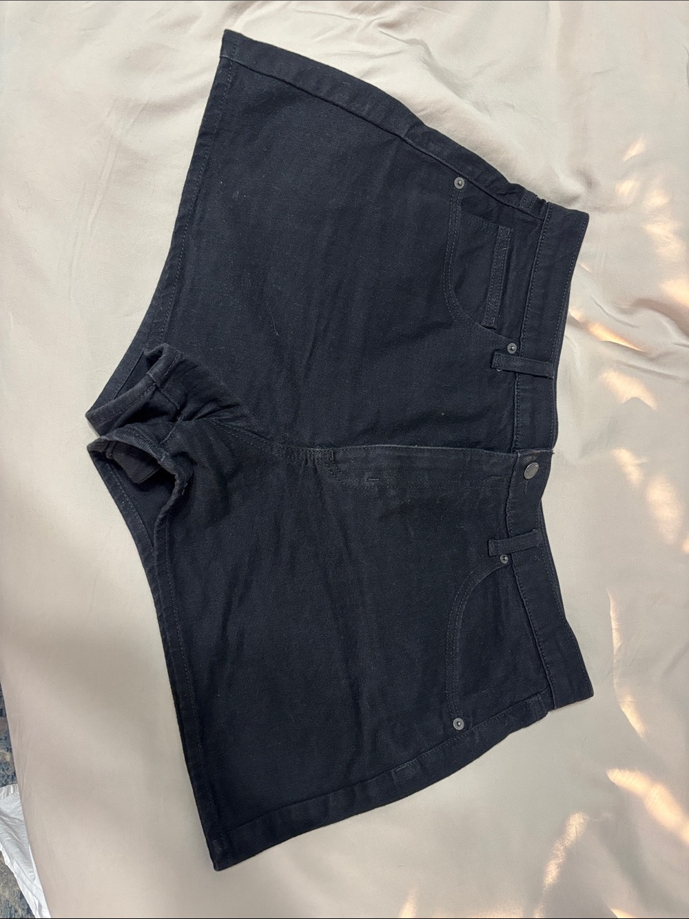 Universal Thread Black High-Rise Denim Shorts